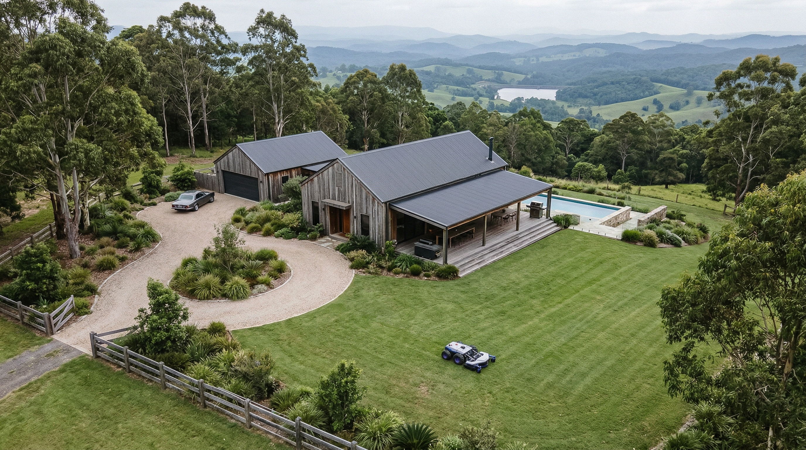 Autonomous mowing on a Byron Bay hinterland acreage property